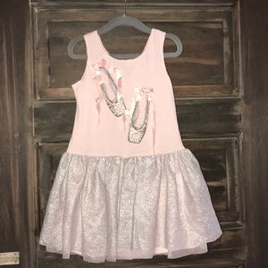 Pink 5/6 Dress with Ballet Theme